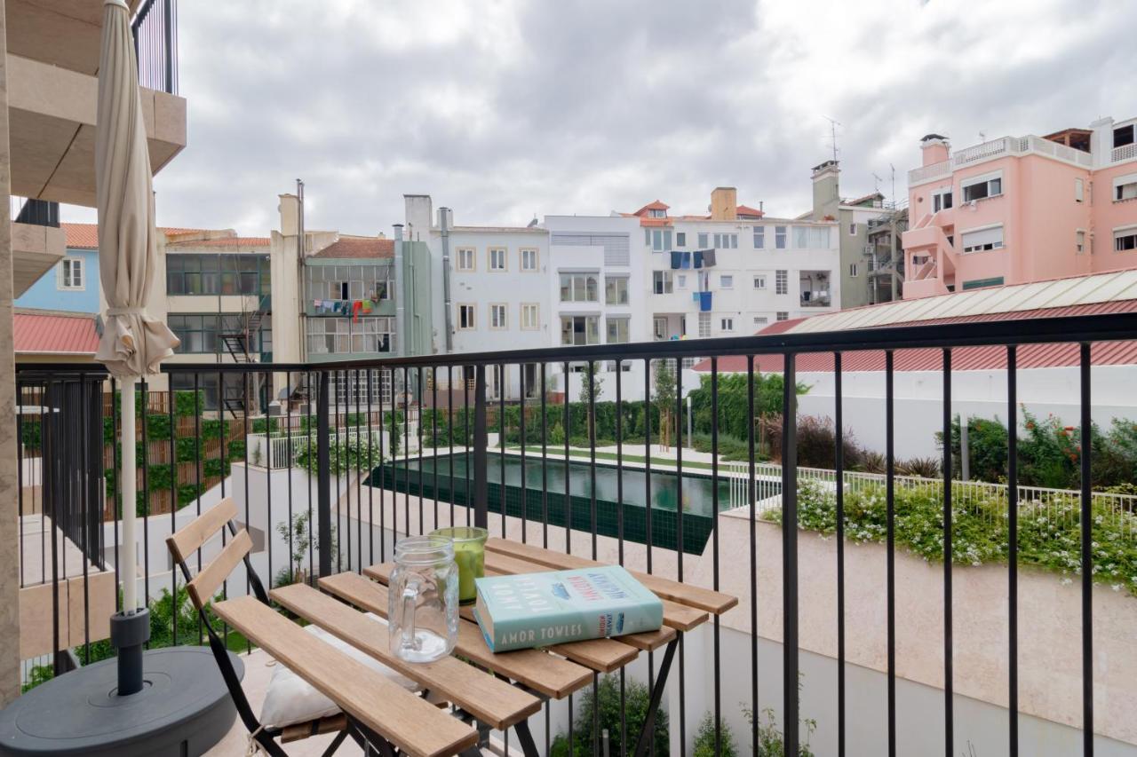Bright 1 Bdr W/ Pool View By Lovelystay Lisboa